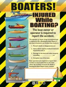 Injured While Boating Accident Report Image Poster